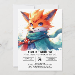Convites Bohemian Fox Birthday