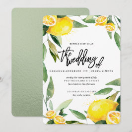 Convites Bohemian Lemon and Leaves Weditation