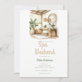 Convites Bohemian Spa | Fim de Semana de Bachelorette