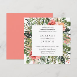 Convites Bohemian Summer Floral Invitation