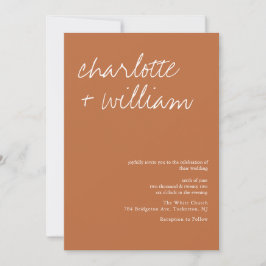 Convites Bohemian Terracotta Rustic Weditation