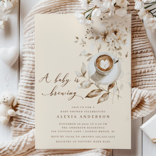 Convites Boho A Baby Está Fazendo Chá de fraldas