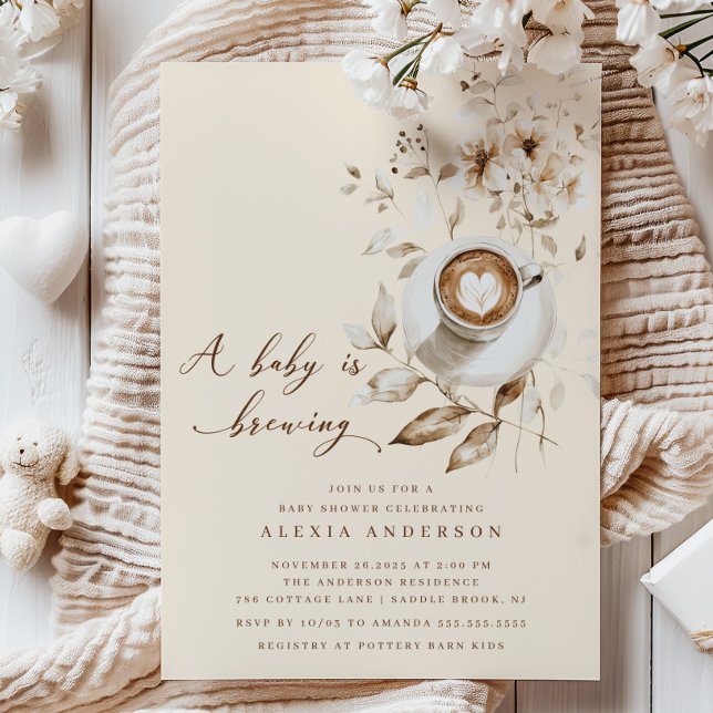 Convites Boho A Baby Está Fazendo Chá de fraldas (Criador carregado)