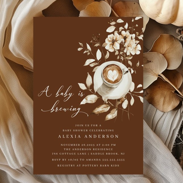 Convites Boho A Baby Está Fazendo Chá de fraldas (Criador carregado)