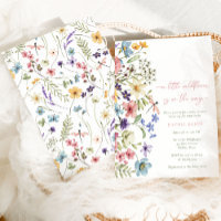 Boho A Little Wilflower Girl Chá de fraldas