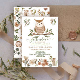 Convites Boho adivinha quem é quase o Chá de fraldas de Cor