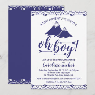 Convites Boho Adventure aguarda Chá