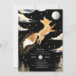 Convites Boho Adventure Fox Birthday