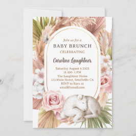 Convites Boho Animal Baby Brunch