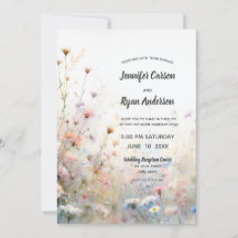Boho Aquarela Floral Flor de Campo Personalize