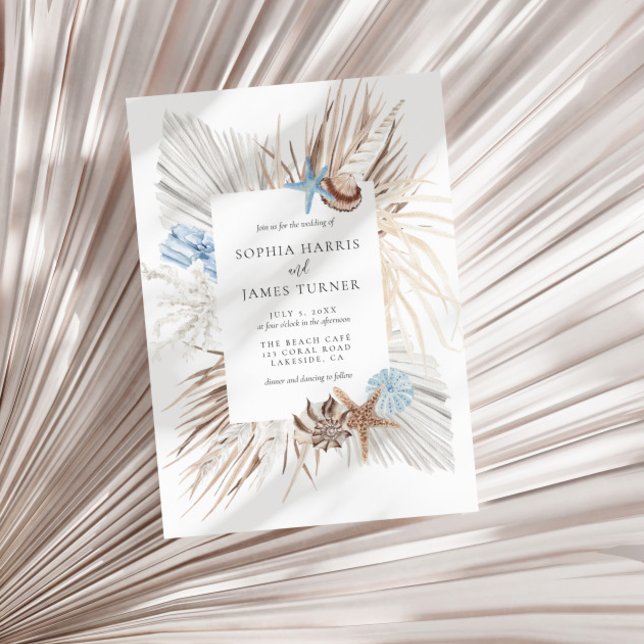 Convites Boho Beach Wedding (Criador carregado)