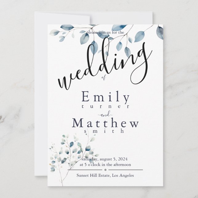 Convites Boho Bliss Wedding (Frente)