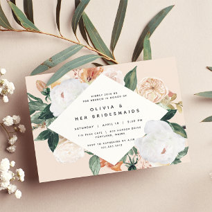 Convites Boho Blooms   Bridesmaids Brunch ou Luncheon