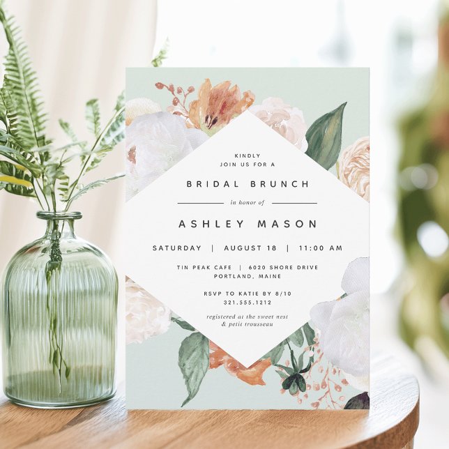 Convites Boho Blooms | Chá de panela Floral Moderno Brunch (Criador carregado)