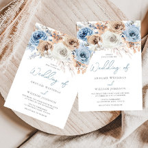 Boho Blue: Casamento Floral Boêmia Azul Dusty
