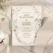 Boho Blush Aquarela Flor Silvestre