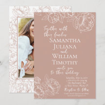 Boho Blush Foto Moderna Floral Cor-de-Rosa