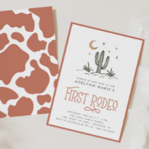 Boho Blush Modern Girls First Rodeo primeiro anive