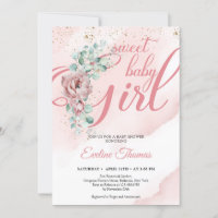 Boho blush rosas eucalipto doce bebê