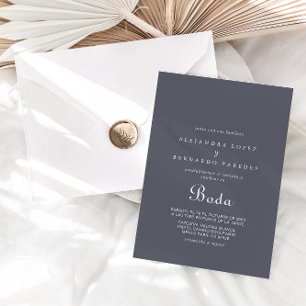 Convites Boho Boda Noite Simples