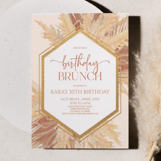 Convites Boho Boho Bohemian Floral Birthday Bruthday Party (Criador carregado)