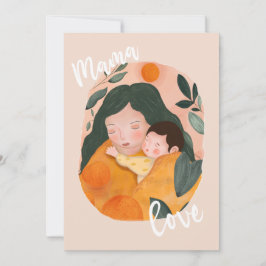 Convites Boho Botanical Mother & Baby Shower Invitation