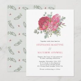 Convites Boho Botânico Floral Eucalyptus Wedding