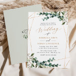 Convites Boho Botânico Moderno Verde Dourado Casamento<br><div class="desc">Esta elegante coleção Dourada de Rustic Greenery apresenta cores aquáticas mistas em botânica verde,  um roteiro de caligrafia moderno emparelhado com uma letra serif clássica em preto e um monograma personalizado no verso. Itens correspondentes disponíveis.</div>