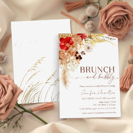 Convites Boho Brunch e Bubble | Chá de panela Terracotta