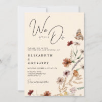 Boho Burgundy Wildflower Nós Ainda Fazemos Renovaç