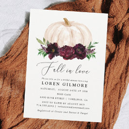 Convites Boho Cai No Amor Chá de panela De Abóbora Floral