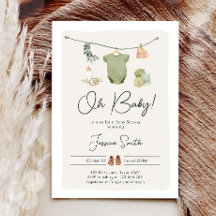 Boho Chá de fraldas Oh Baby Boy Roupa Russo