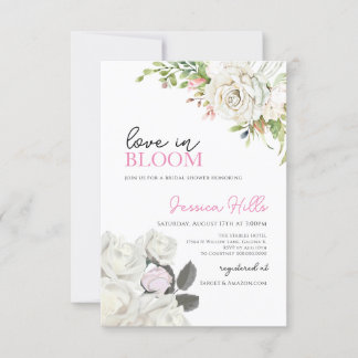 Convites Boho Chá de panela Love está em Bloom