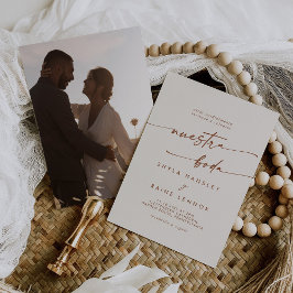 Convites Boho Chic Bohemian Cream Foto: Casamento Espanhol