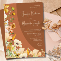 Boho Chic Burnt Orange Rust Terracotta Casamento