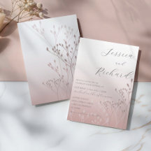 Boho Chic Rosa Botânico Dourado