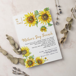 Convites Boho Chic Sunflower Dia de as mães