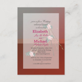 Convites Boho Chic Teepee / Janto de ensaio de casamento Ti