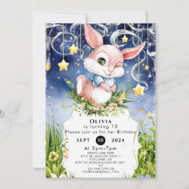Convites Boho Children Bunny Birthday