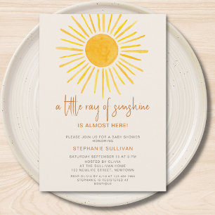 Convites Boho Chuvinha de Sol Baby Shower
