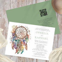 Boho Colorful Dreamcatcher Bohemian Wedding Sage