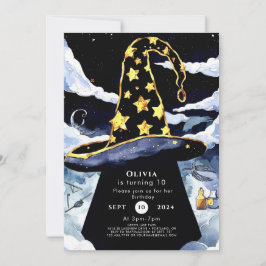 Convites Boho Custom Magic Wizard Birthday