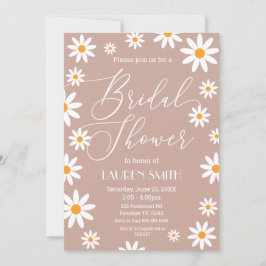 Convites Boho Daisies Bridal Shower party