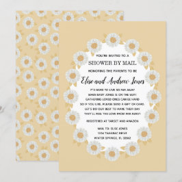 Convites Boho Daisy Baby Girl Chá de fraldas por e-mail