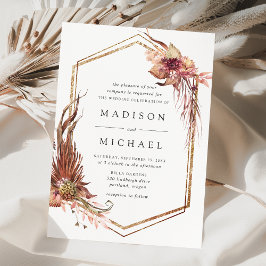 Convites Boho Desert - Casamento Geométrico