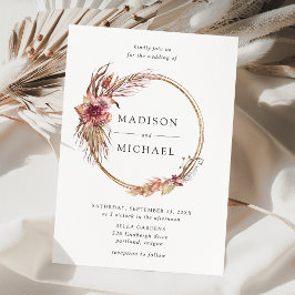 Convites Boho Desert Floral Wedding