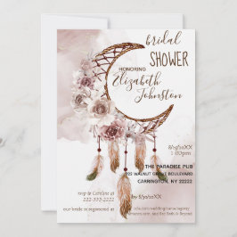 Convites Boho Dream Catcher Bridal Shower Invitation