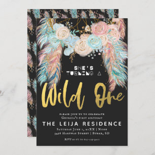 Convites Boho Dreamcatcher Wild Um Aniversário