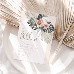 Convites Boho Dusty Floral Bridal Brunch