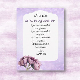 Convites BOHO Elegância! Você será minha Dama de Honra cart